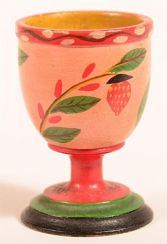 Lehnware Strawberry Pattern Egg Cup.
