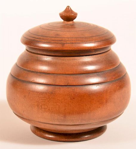 19th Century Peasware Covered Canister.