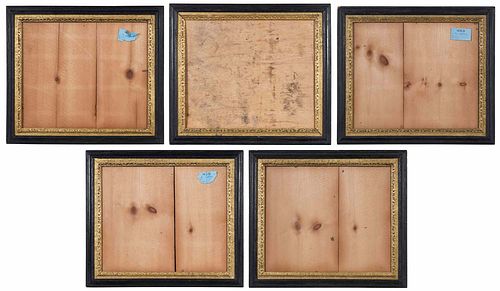 Five Rare Matching 18th Century Print Frames