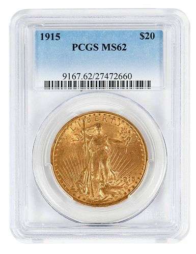 1915 St. Gaudens $20 Gold Coin 