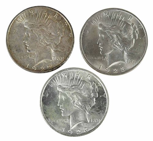Over 360 Silver Peace Dollars