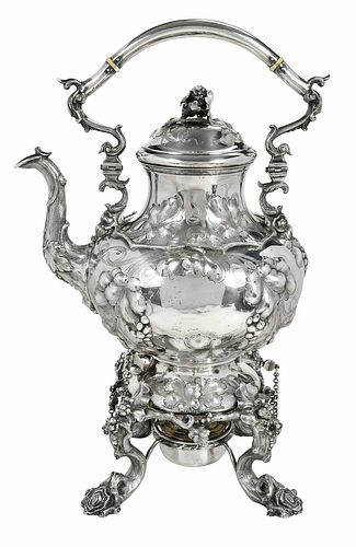 American Coin Silver Hot Water Urn