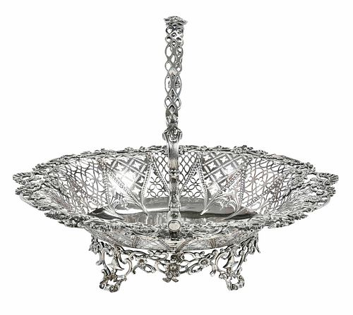 George III English Silver Basket