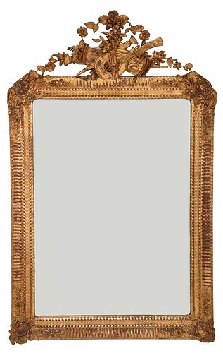 Louis Philippe Carved and Giltwood Mirror