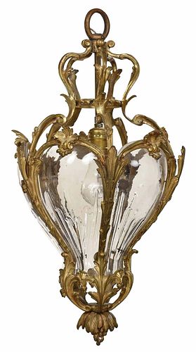 Louis XV Style Gilt Bronze Hall Lantern
