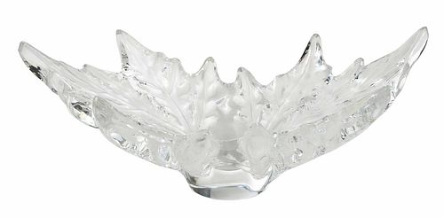 Lalique Glass Oak Leaf Center Bowl