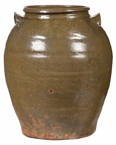 Rare and Important Edgefield Dave Drake Attributed Mystery Inscription Jar 