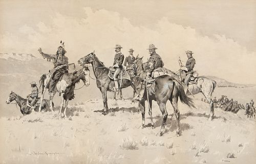 Frederic Remington (1861–1909) — The Borderland of the Other Tribe (ca. 1897)