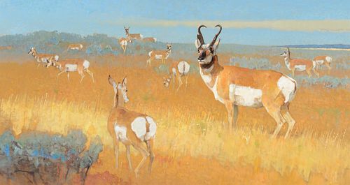Bob Kuhn (1920–2007) — Where the Deer and the Antelope Play (1996)