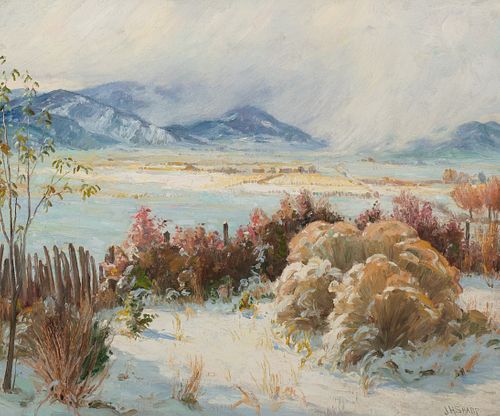 Joseph Henry Sharp (1859–1953) — Storm on the Mountains