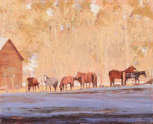 Michael Workman (b. 1962) — Morning Horses - Thistle (2021)