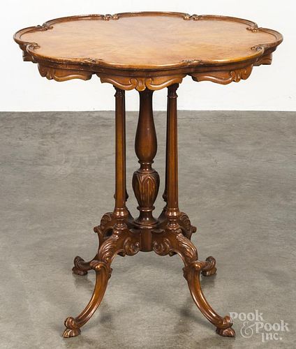 Georgian style mahogany end table, 20th c., 27 1/4'' h., 25'' w.