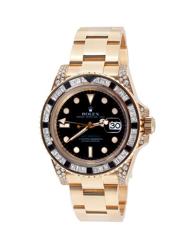 Watch ROLEX GMT-Master II Bezel Diamond & Sapphire, ref. 116758SANR, n. series M6918XX, year 2008, for men/Unisex.