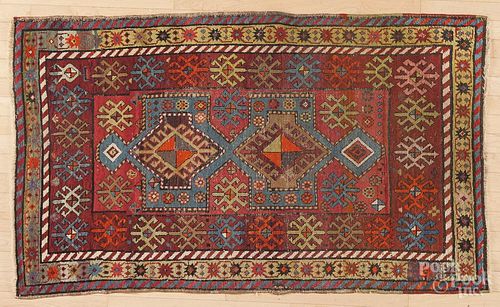 Kazak carpet, ca. 1910, 5'4'' x 3'1''.