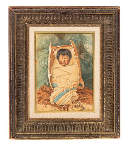 Grace Carpenter Hudson Watercolor Native American
