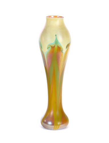 Â Â Art Nouveau Durand Art Glass Vase 17"
