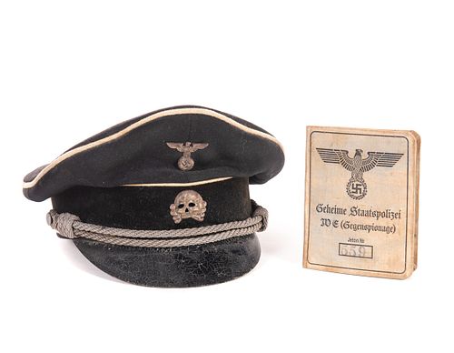 WWII German SS Allgemeine Deaths Head Hat