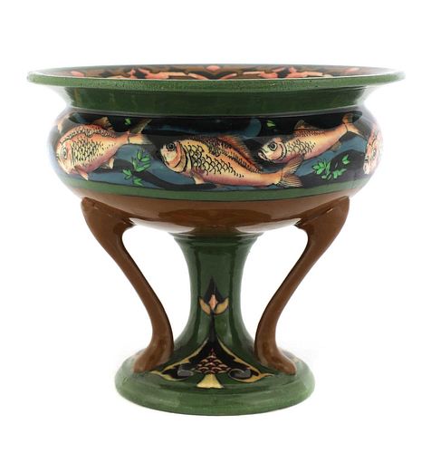A Foley 'Intarsio' pottery bowl,