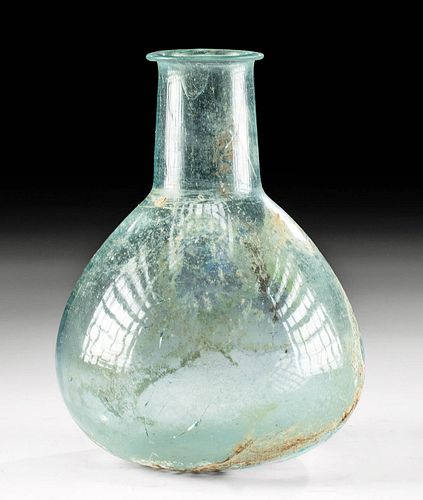 Large Roman Glass Flask