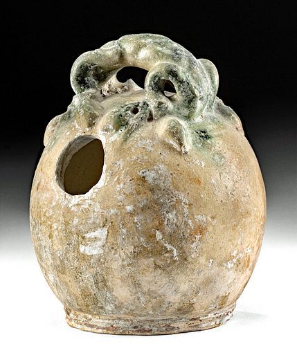 16th C. Anamese Stoneware Lime Pot, Ex-Museum