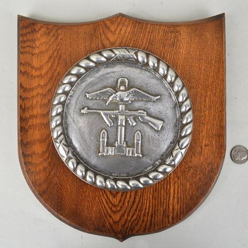 Polished Metal Ship's Badge "HMS Phoenicia"