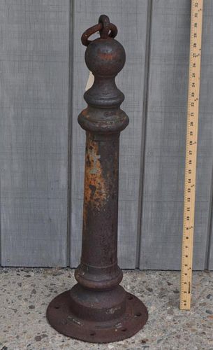 Cast Iron Ball Top Tether Post