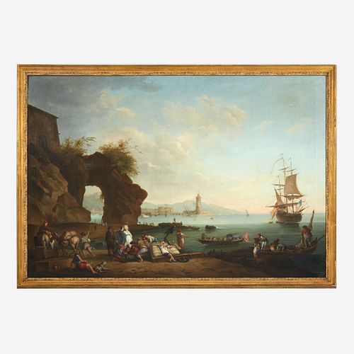 Manner of Claude Joseph Vernet (French, 1714–1789) Harbor Scene