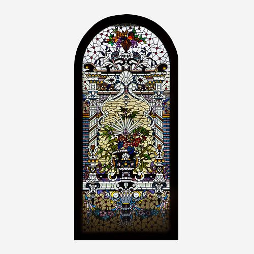 A Bogenrief Studios Stained Glass Window Panel 20th century