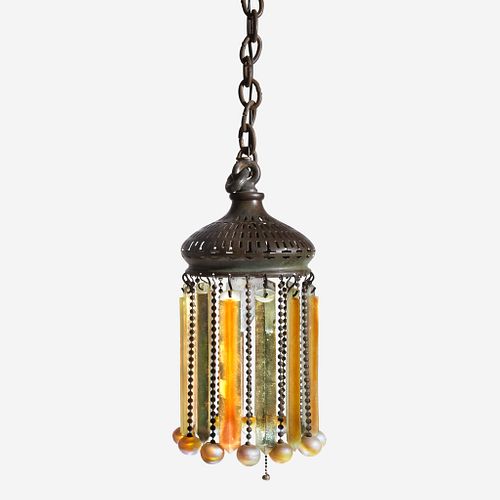 Attributed to Tiffany Studios (American, 1878-1933) Prism Hanging Light, circa 1905