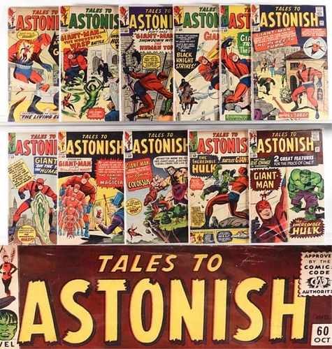 11PC Marvel Comics Tales to Astonish #49-#60 Group