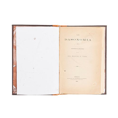 Vera, Manuel R. La Dasonomía. Generalidades. México: Oficina Tip. de la Secretaría de Fomento, 1903. 2 láminas plegadas.