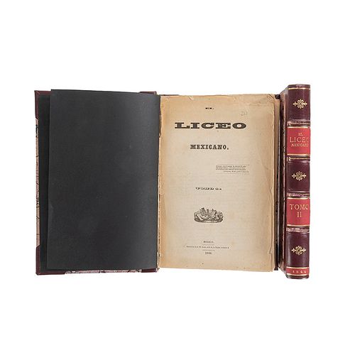 El Liceo Mexicano. México: Imprenta de J. M. Lara, 1844. Tomos I - II. 60 litografías. Piezas: 2.