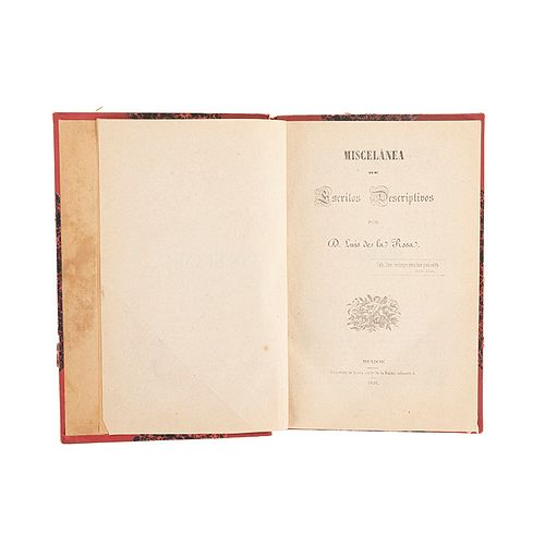 Miscelánea de Escritos Descriptivos/Fragmento de Libro de Poesía/Asociación Gregoriana/Catálogo de Seudónimos. 4 obras en un vol.