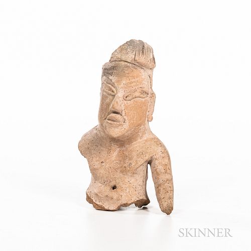 Pre-Columbian Pottery Fragment of a Figure