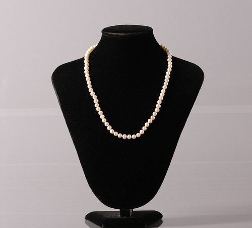 Fresh Water Pearl Strand With Sterling Clasp