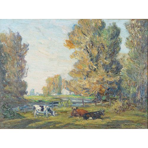 Clyde Leon Keller Oil Painting, An August Day