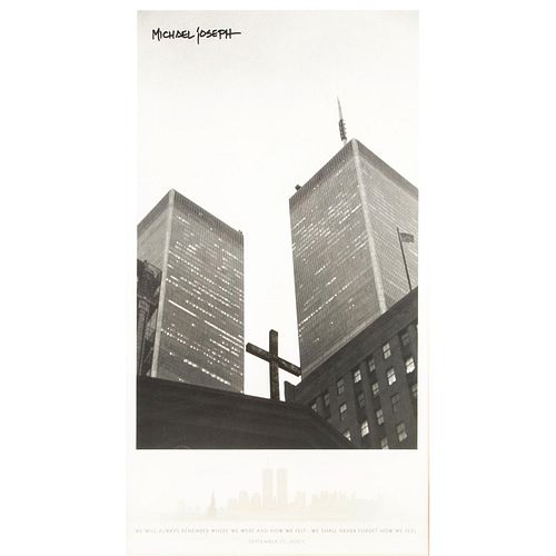 Framed Photograph, Twin Towers over Church of St. Peter's