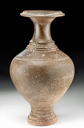 12th C. Khmer Angkor Pottery Glazed Urn, ex-Museum