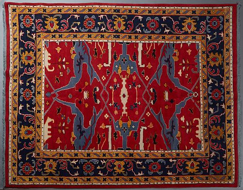 Laristan Sultanabad Carpet, 7' 9 x 9' 10.