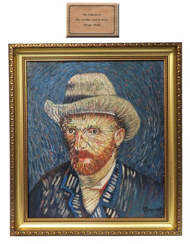 Self-Portrait / Grey Felt Hat, After Vincent Van Gogh