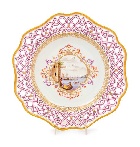 A Meissen Porcelain Cabinet Plate