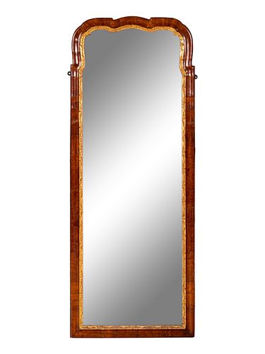 A George I Parcel Gilt Walnut Pier Mirror