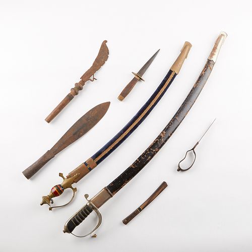 Grp: 7 Antique Asian Weapons