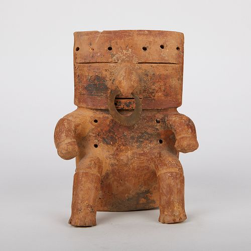 Pre-Columbian Quimbaya Retablo Figure w/ Nose Ring