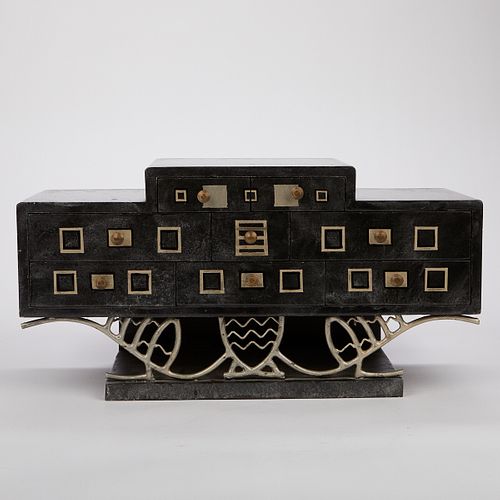 Art Deco Lacquerware Jewelry Chest