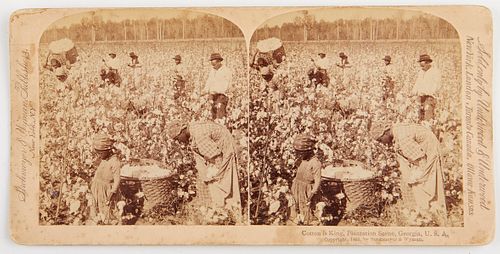 Stereoview of Georgia Plantation Scene 1895