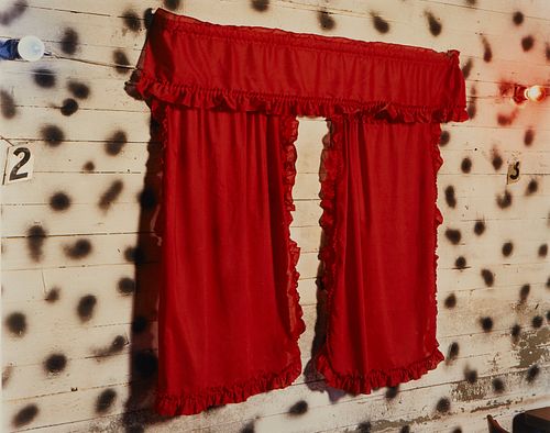 Birney Imes Photograph Red Curtains