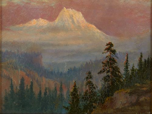 Feodor von Luerzer Mountain Painting