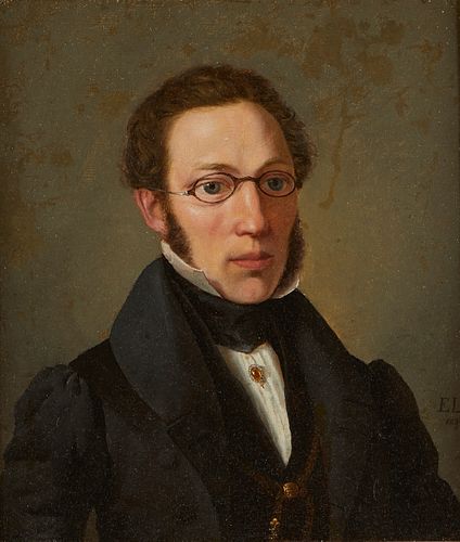 19th c. English School Portrait of Gentleman Painting