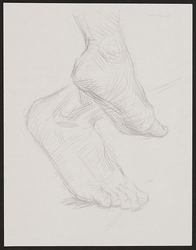 Paul Cadmus Feet Graphite on Paper